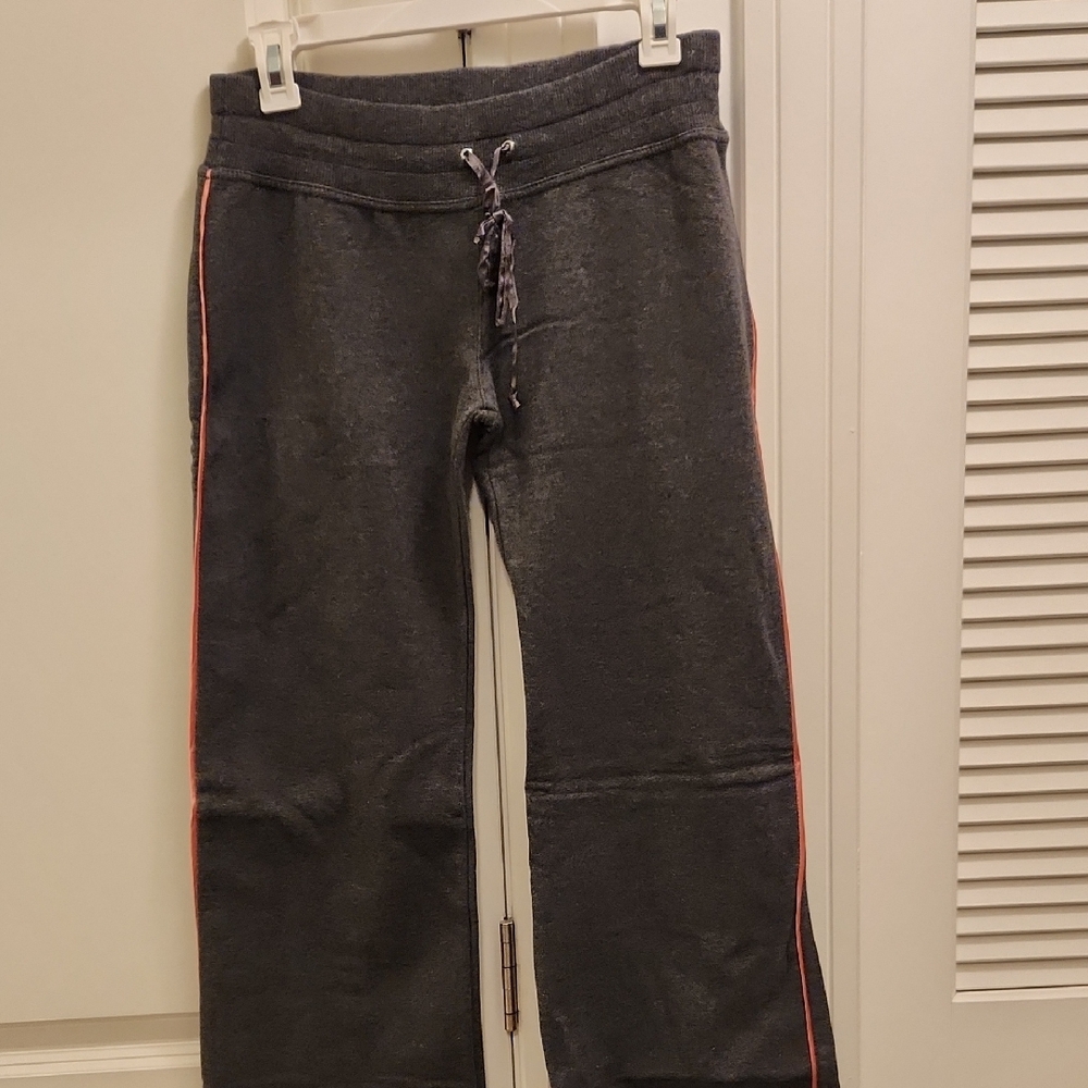NWOT Gray Sweatpants with Pink Accents